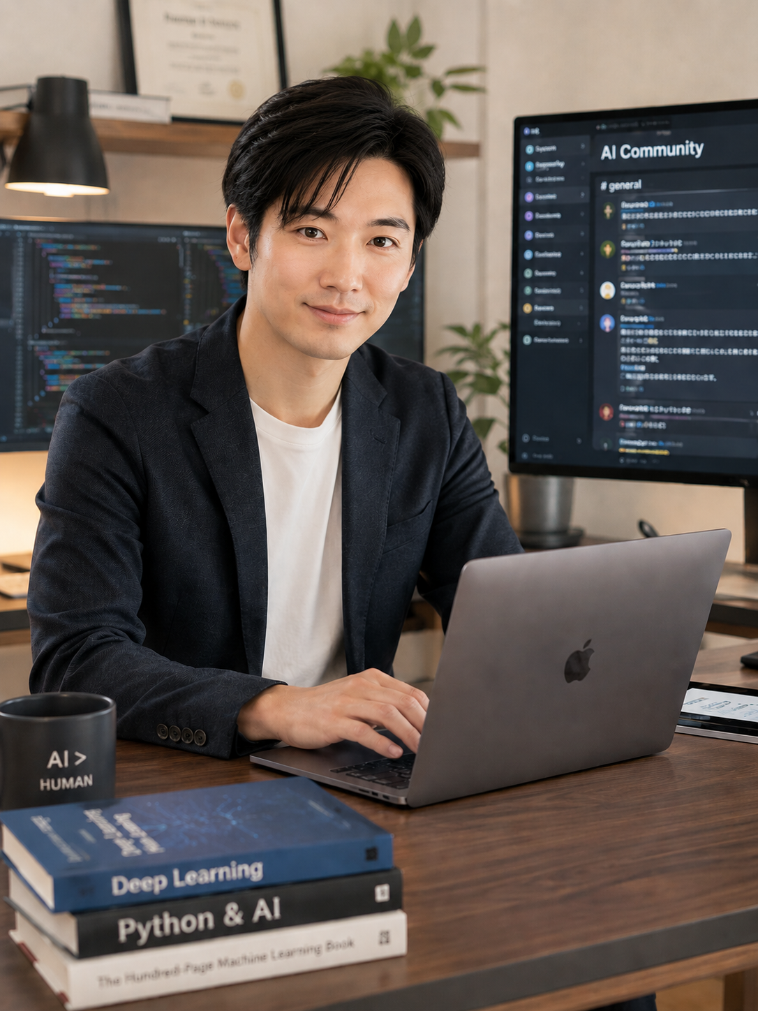 AIサロンのファーストビュー人物画像